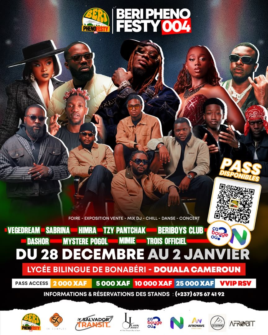 Affiche officielle Beri Pheno Festi 004 — Vegedream, Sabrina, Himra, Tzy Pantchak, Beriboys Club, Dashor, Mystere Pogol, Mimie, Trois Officiel