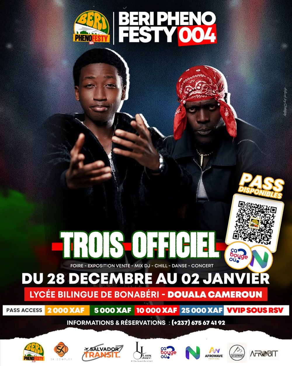 Affiche officielle de Trois Officiel — Beri Pheno Festi 004